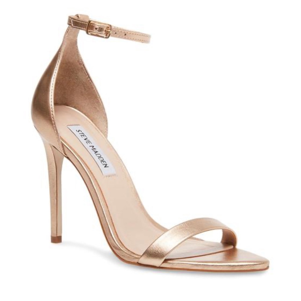 Steve Madden sandals. Metallic heels. Like new.